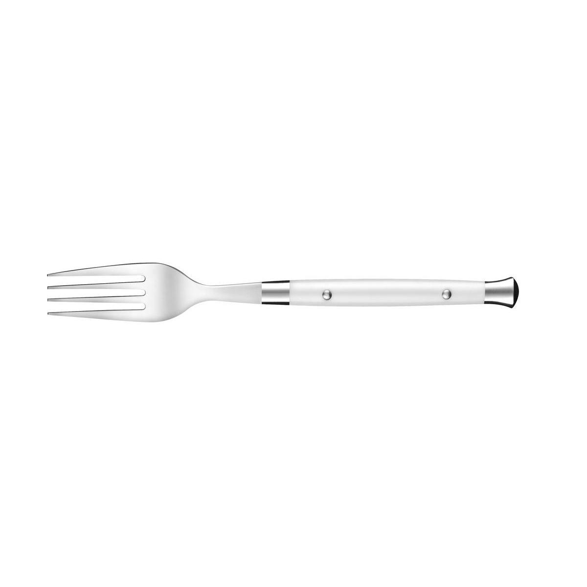 Fourchette table bistro - Acier inoxydable - 20 cm - Blanc