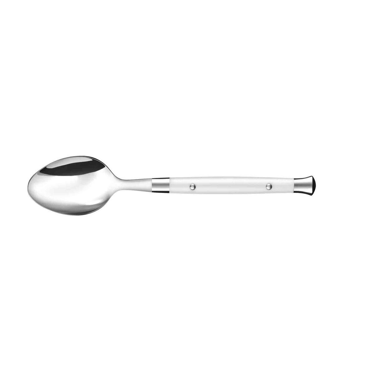 Cuillère soupe bistro - Acier inoxydable - 19 cm - Blanc