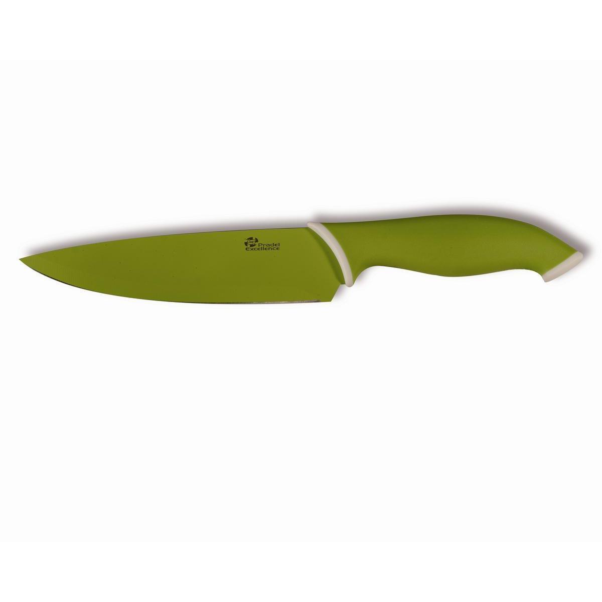 Couteau à découper lame anis - Acier inoxydable - Manche abs - 15,2 cm - Vert