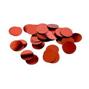 Confettis de table grande pastille - Plastique - 10 gr. - Rouge bordeaux