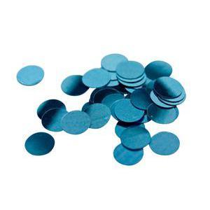 Confettis de table grande pastille - Plastique - 10 gr. - Bleu turquoise