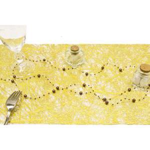 Guirlande de table décorative - 2m50 - Marron