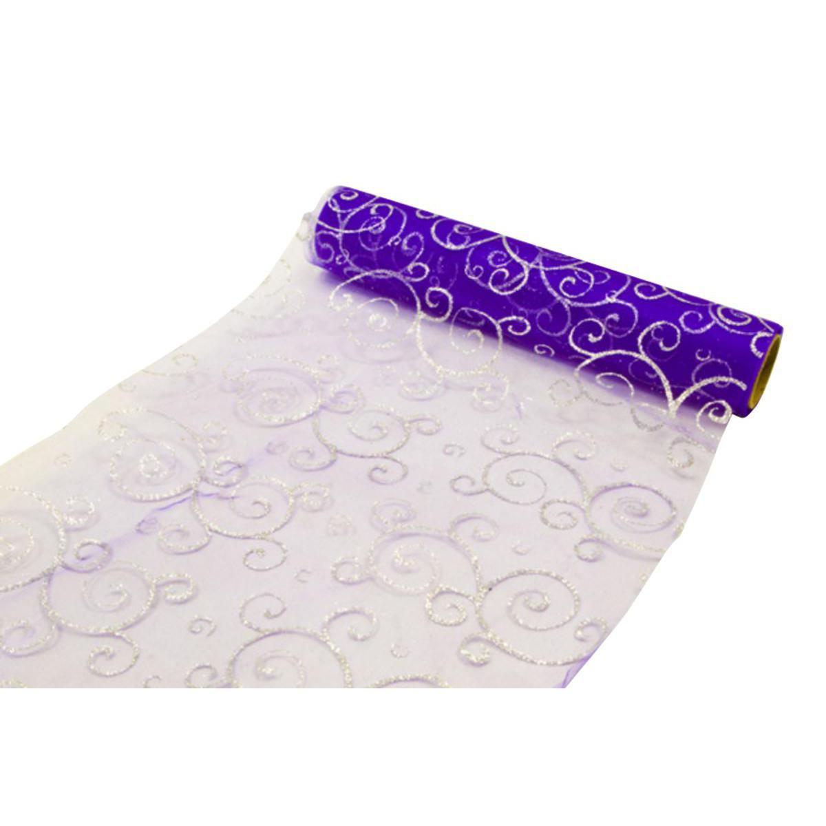 rouleau organsa arabesque 28cm x 5 m sachet cavalier pru