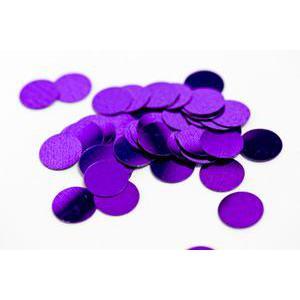 Sachet de confettis de table forme pastille - Platique - 10g - Prune