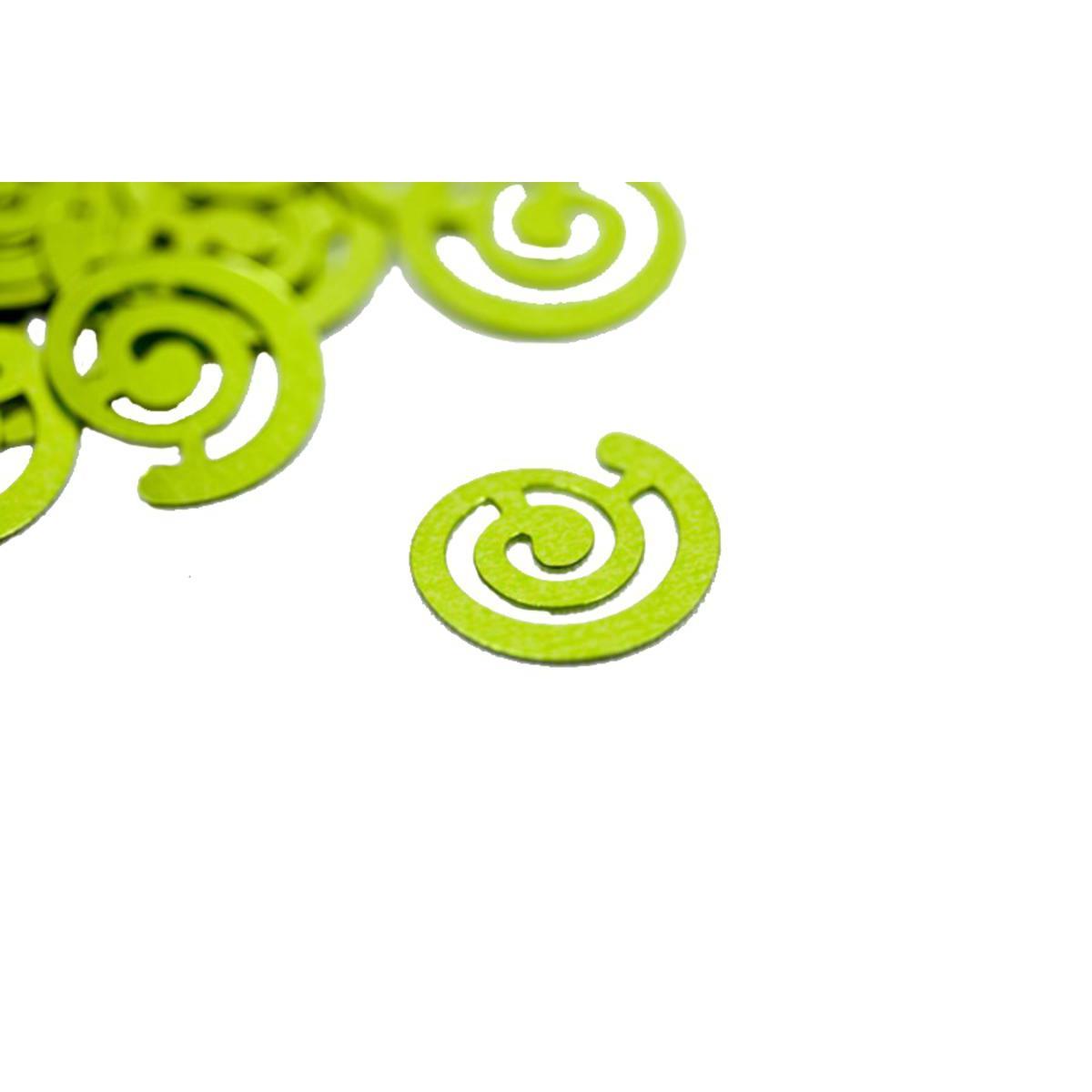 Sachet de confettis Spirales - Plastique - 10g - Vert menthe