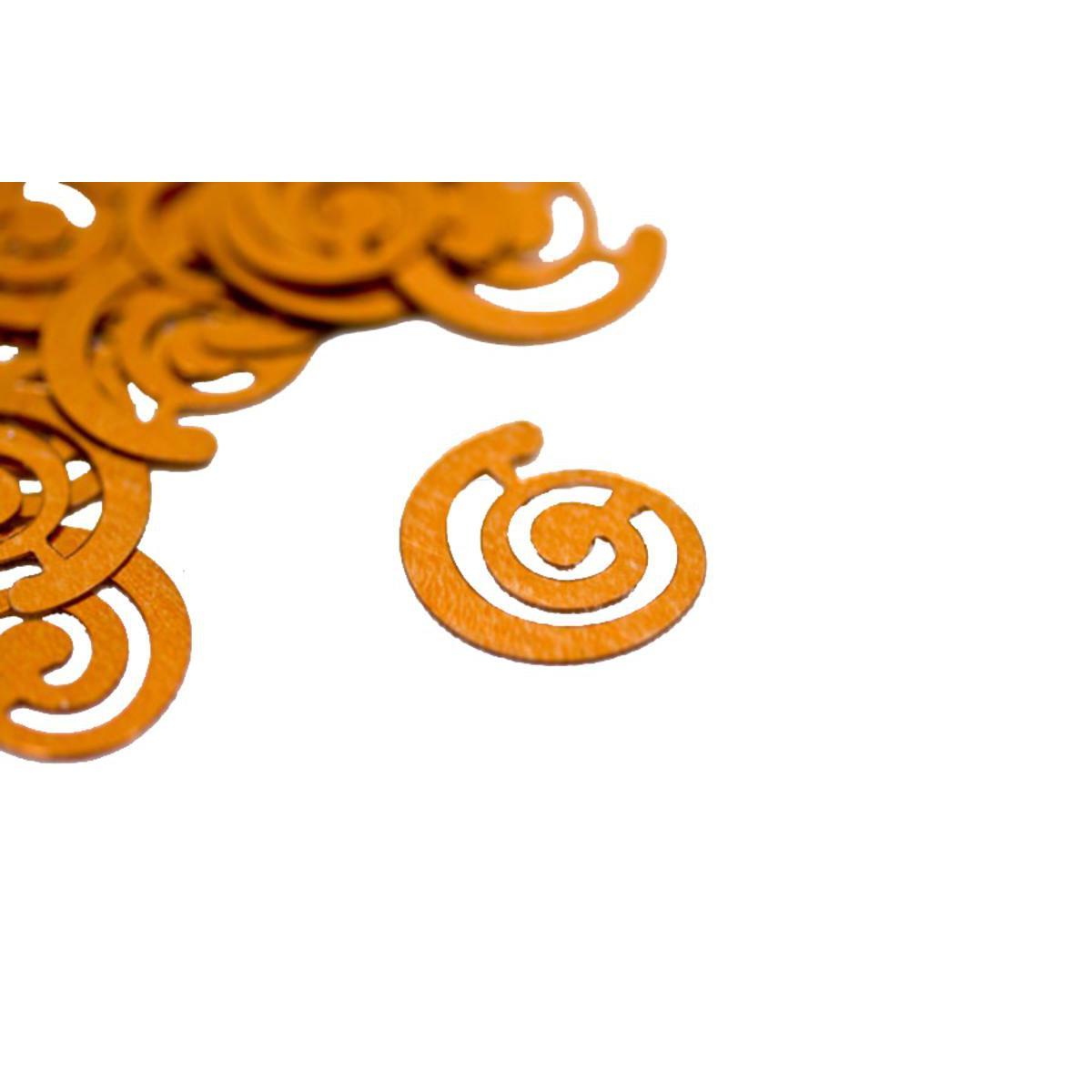 Sachet de confettis Spirales - Plastique - 10g - Orange