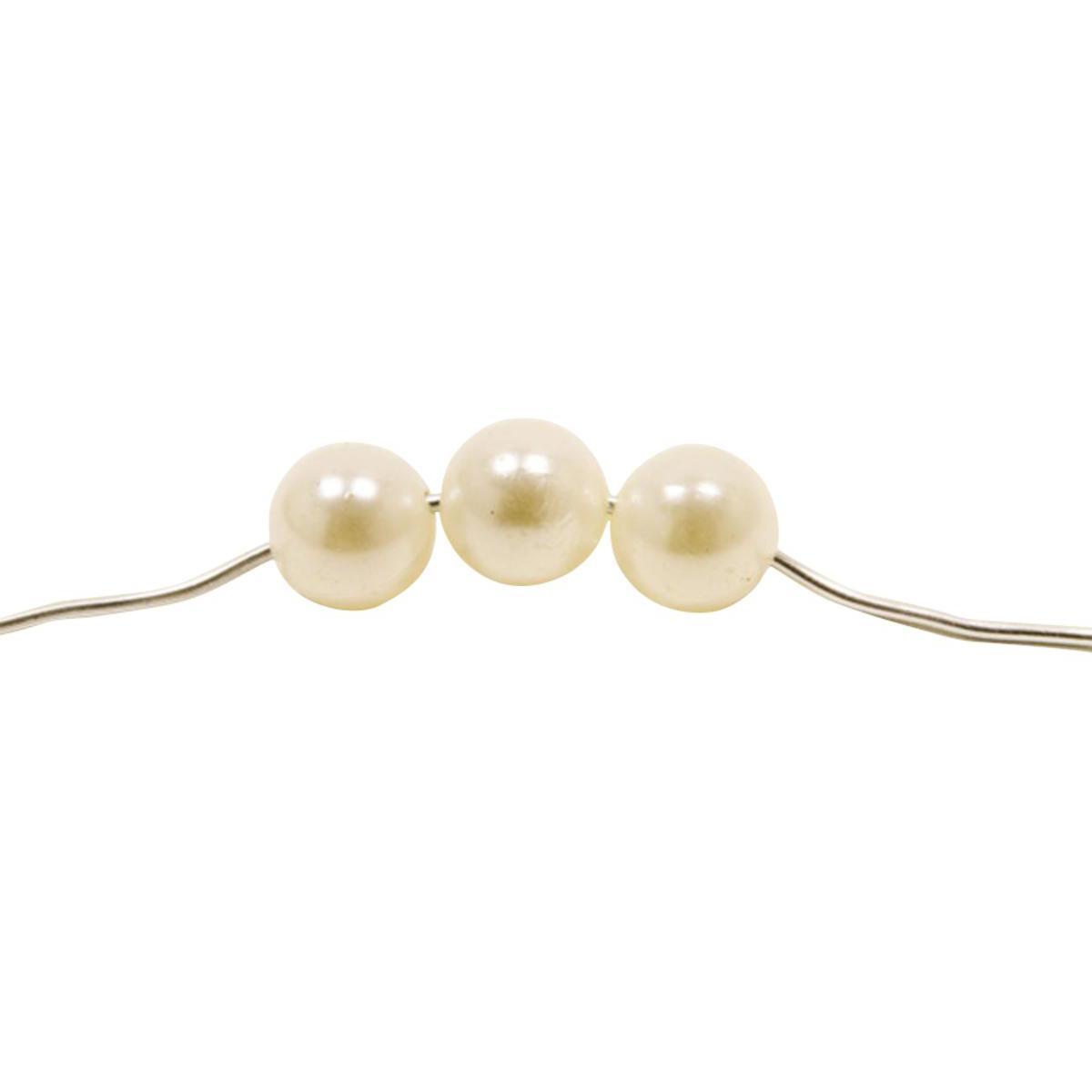 Sachet de perles de table - PVC - Diamètre 1,8cm - Beige