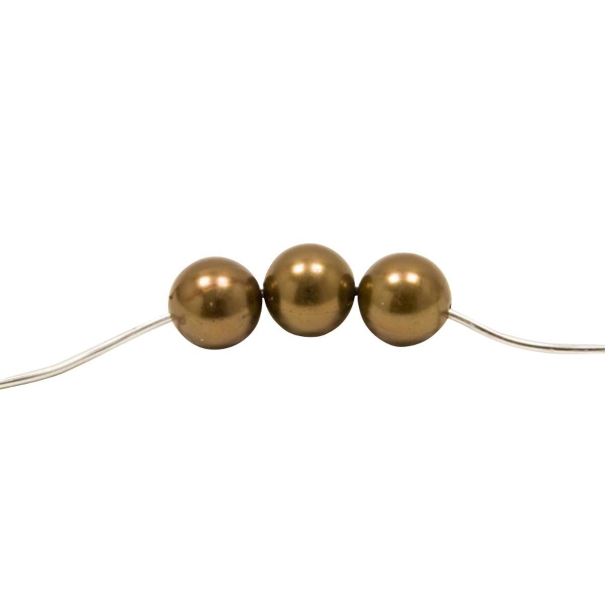 Sachet de perles de table - PVC - Diamètre 1,8cm - Marron