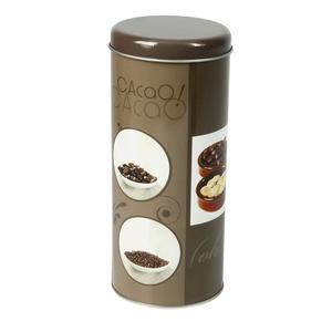 Boîte ronde chocolat 250 g - Acier inoxydable - Diamètre 8 x 18 cm- Différents coloris