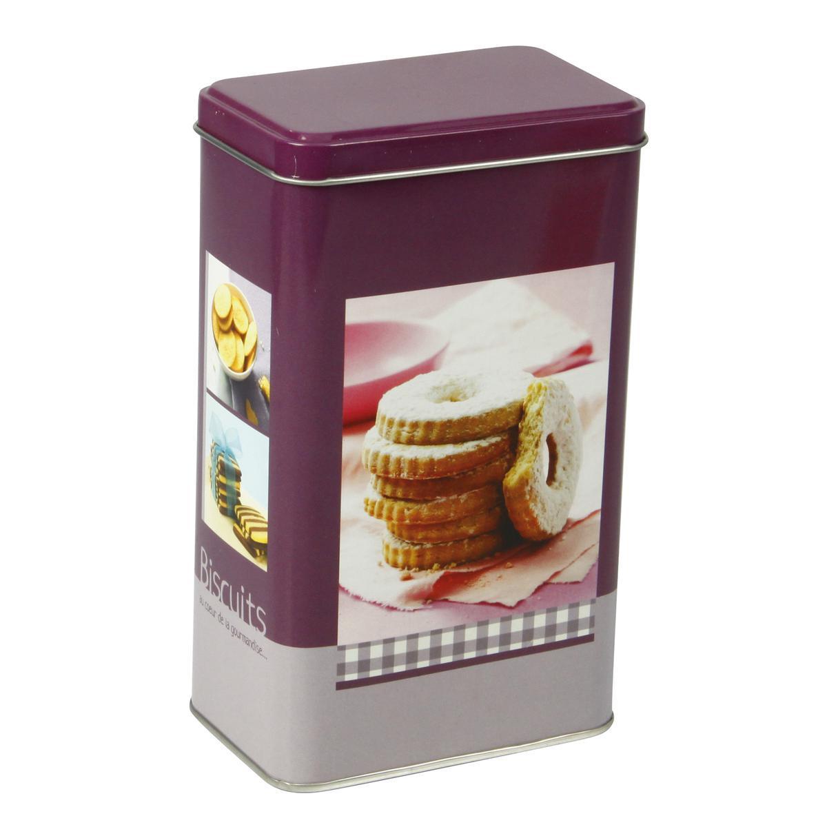 Boîte rectangulaire bonbon 250 g - Acier inoxydable - Différents coloris