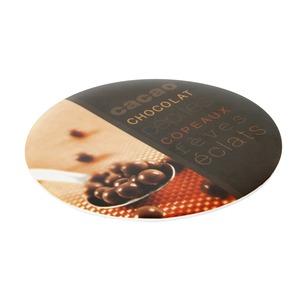 Dessous de plat mélamine - Diamètre 19,5 cm - Thème chocolat - marron