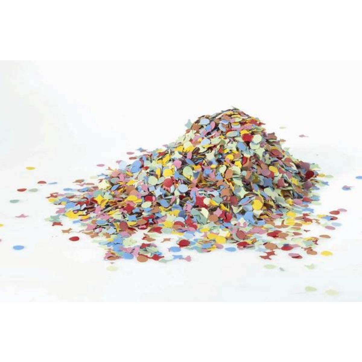 Sachet de 100 g de confettis en papier - 19,5 x 23 cm -Multicolore
