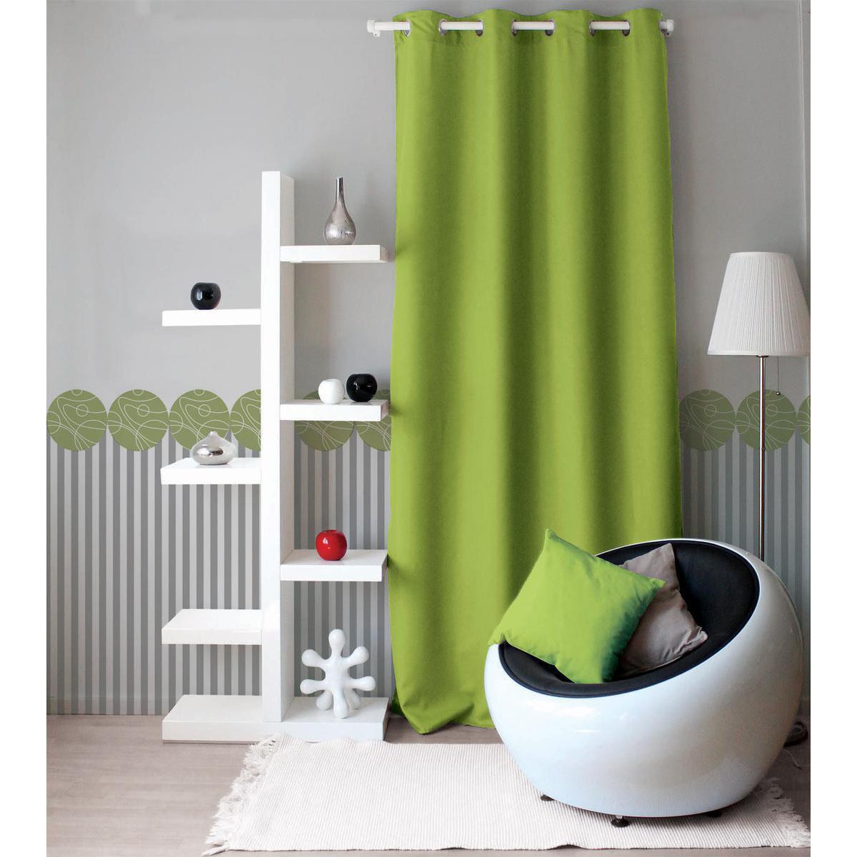 Panneau à œillets - 100% polyester - 140 x 240 cm - Vert