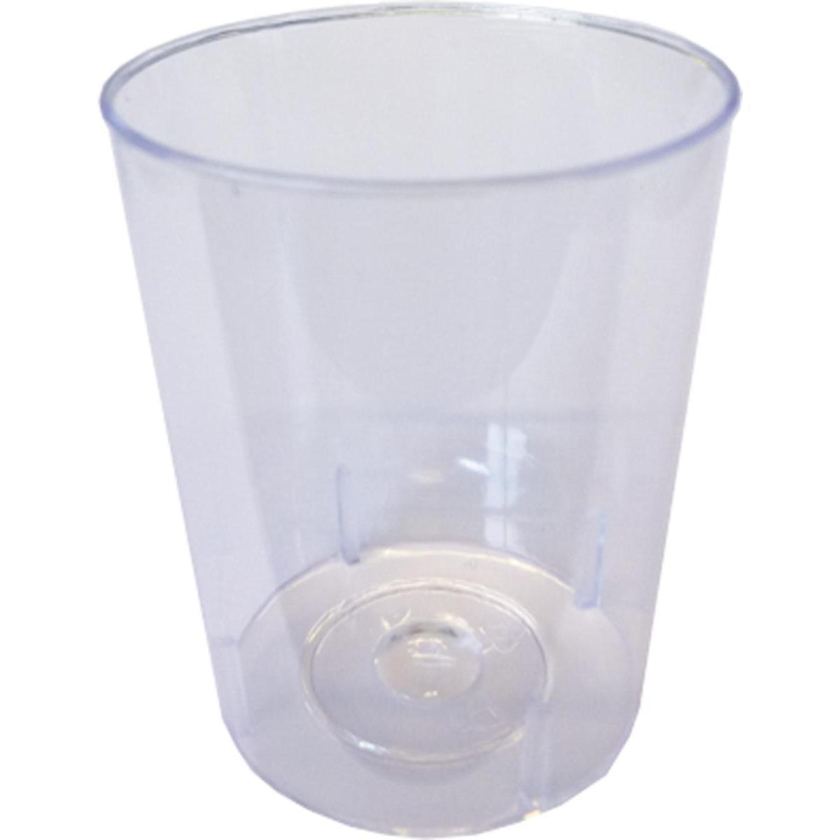 Lot de 16 mini verres en cristal Gappy prestige - 6 cl -Polystyrène- Blanc