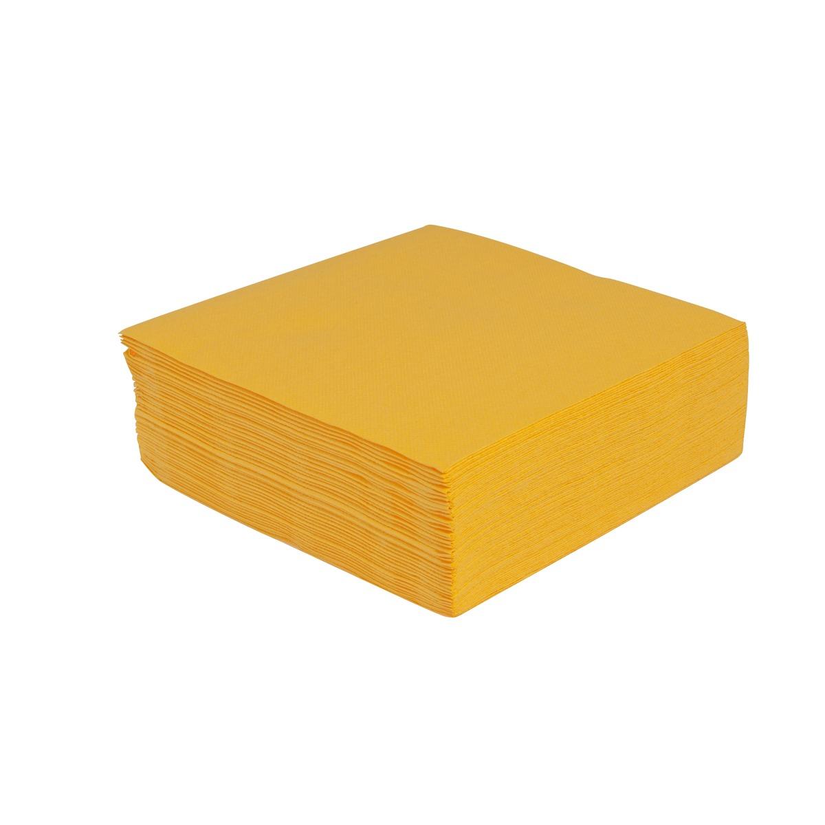 Lot de 40 serviettes - 38 x 38 cm - Pure Ouate de Cellulose - Orange