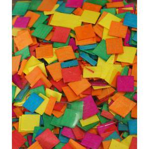 Lot de 500 mosaïques - Bois - 1 x 1 cm - Multicolore