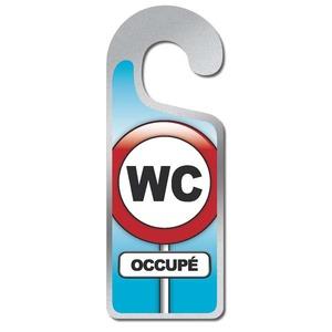 Plaque de porte - WC occupé - 8 x 20 cm