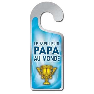 Plaque de porte - Le meilleur papa au monde - 8 x 20 cm