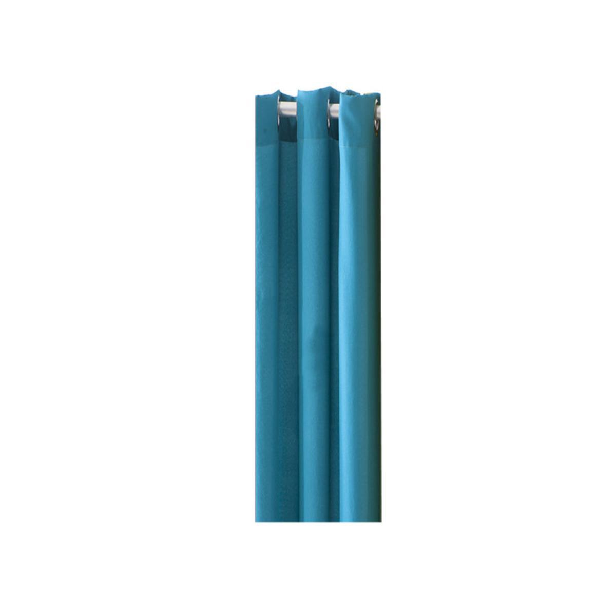 Rideau en polyester - 140 x 260 cm - Bleu