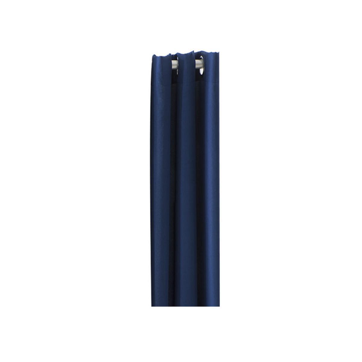 Rideau en polyester - 140 x 260 cm - Bleu