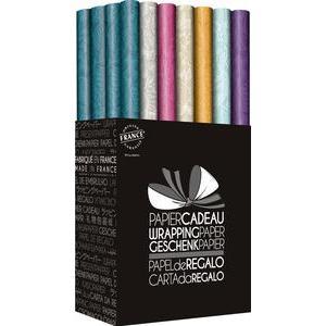 Rouleau de papier cadeau Select - Différents coloris - L 300 x l 70 cm - Multicolore