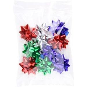 Sachet d'étoiles assorties - Différents coloris - 6 cm - Multicolore