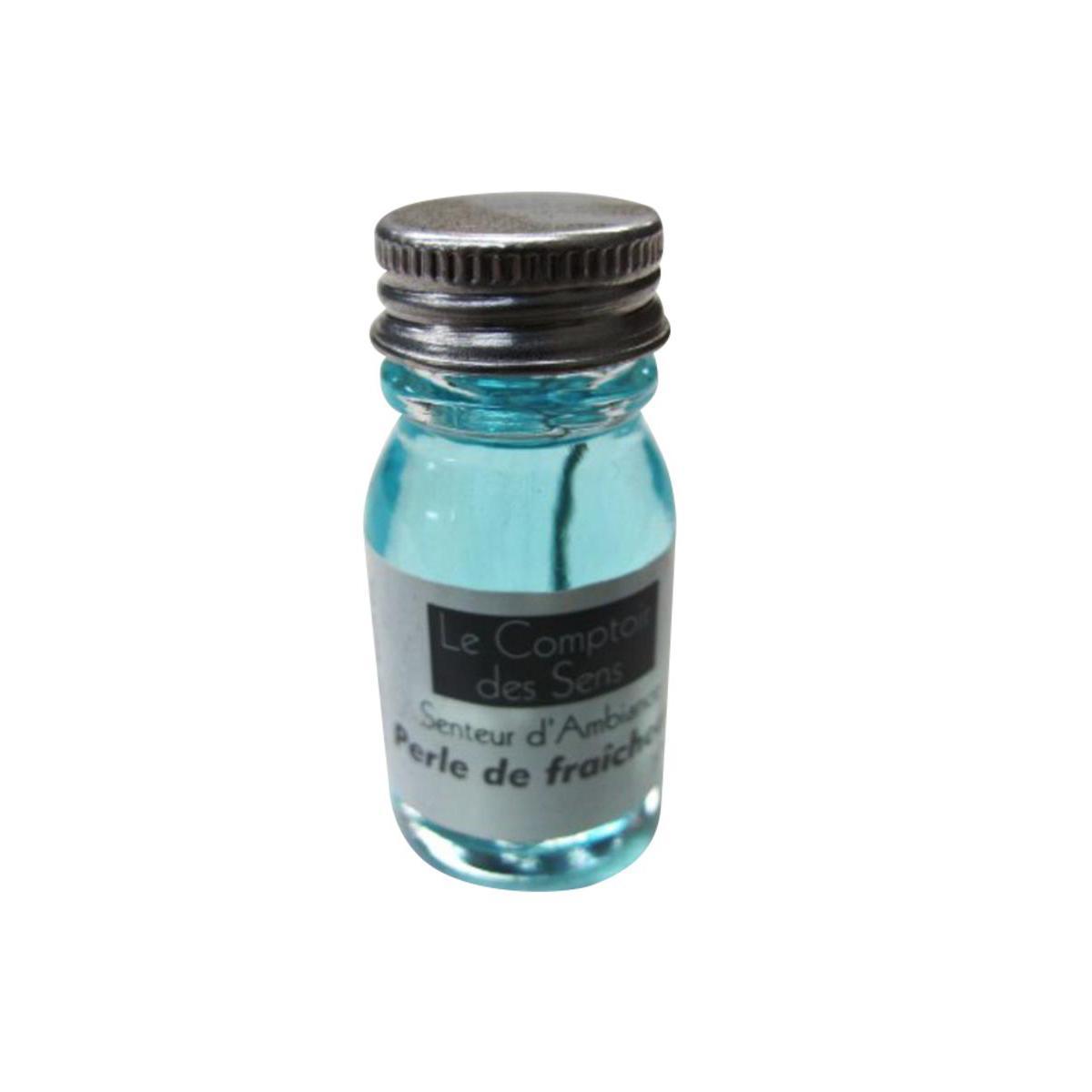 Extrait senteur perle de fraîcheur - Verre - D 2,5 x 5 cm - 10 ml - Bleu