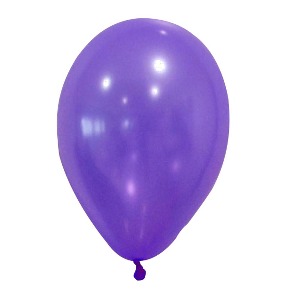 ballons nacres x24 - made in france 30cm - prune