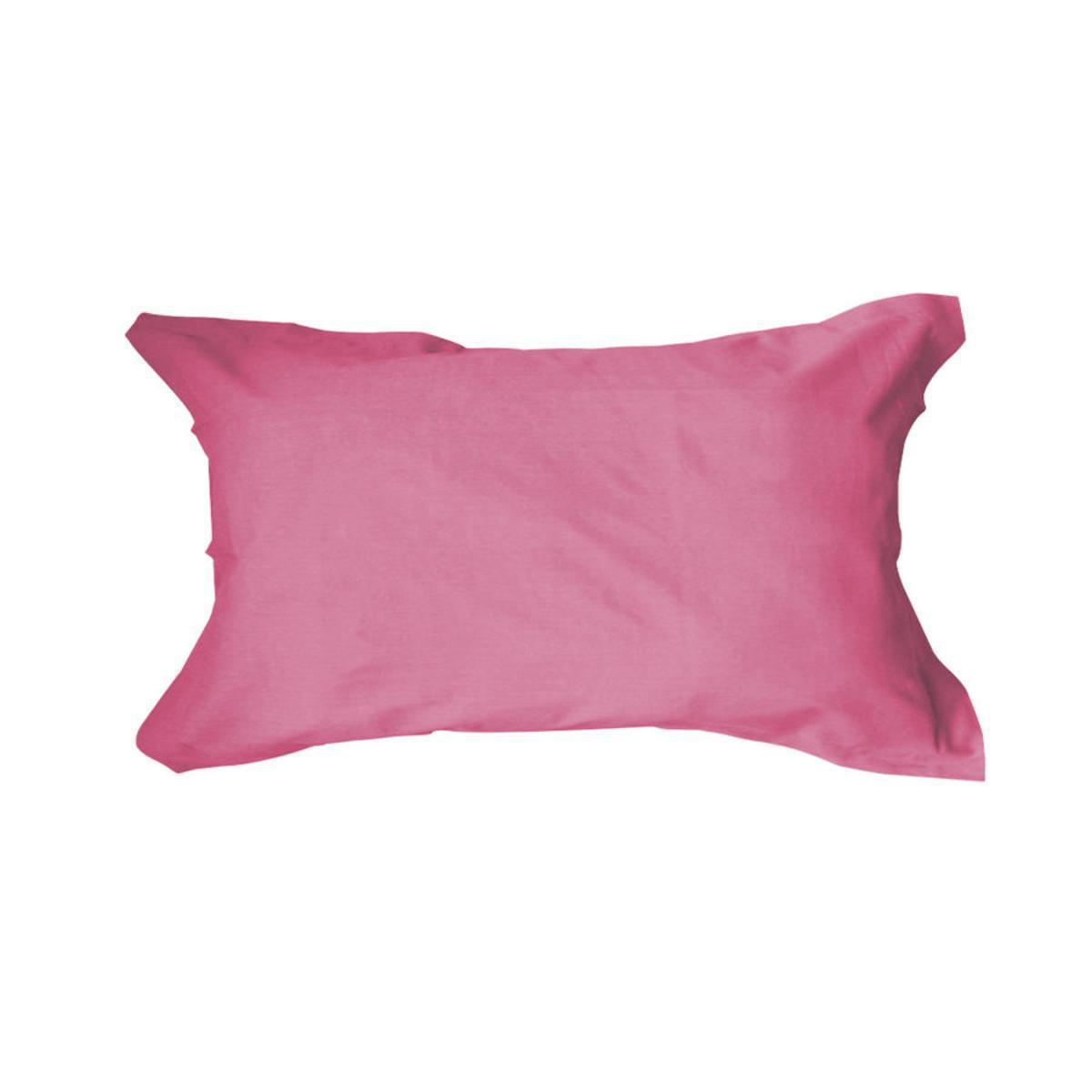 Taie d'oreiller 100% coton - 50 x 70 cm - Rose Lily