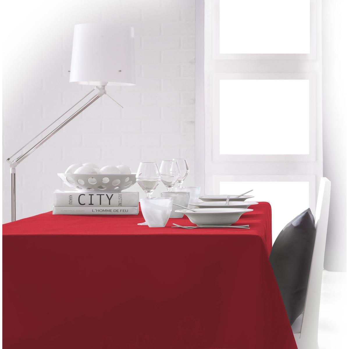 Nappe de table - 150 x 250 cm - Rouge pomme d'amour