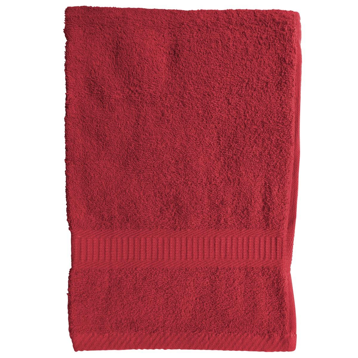 Serviette de toilette - 50 x 90 cm - Rouge pomme d'amour