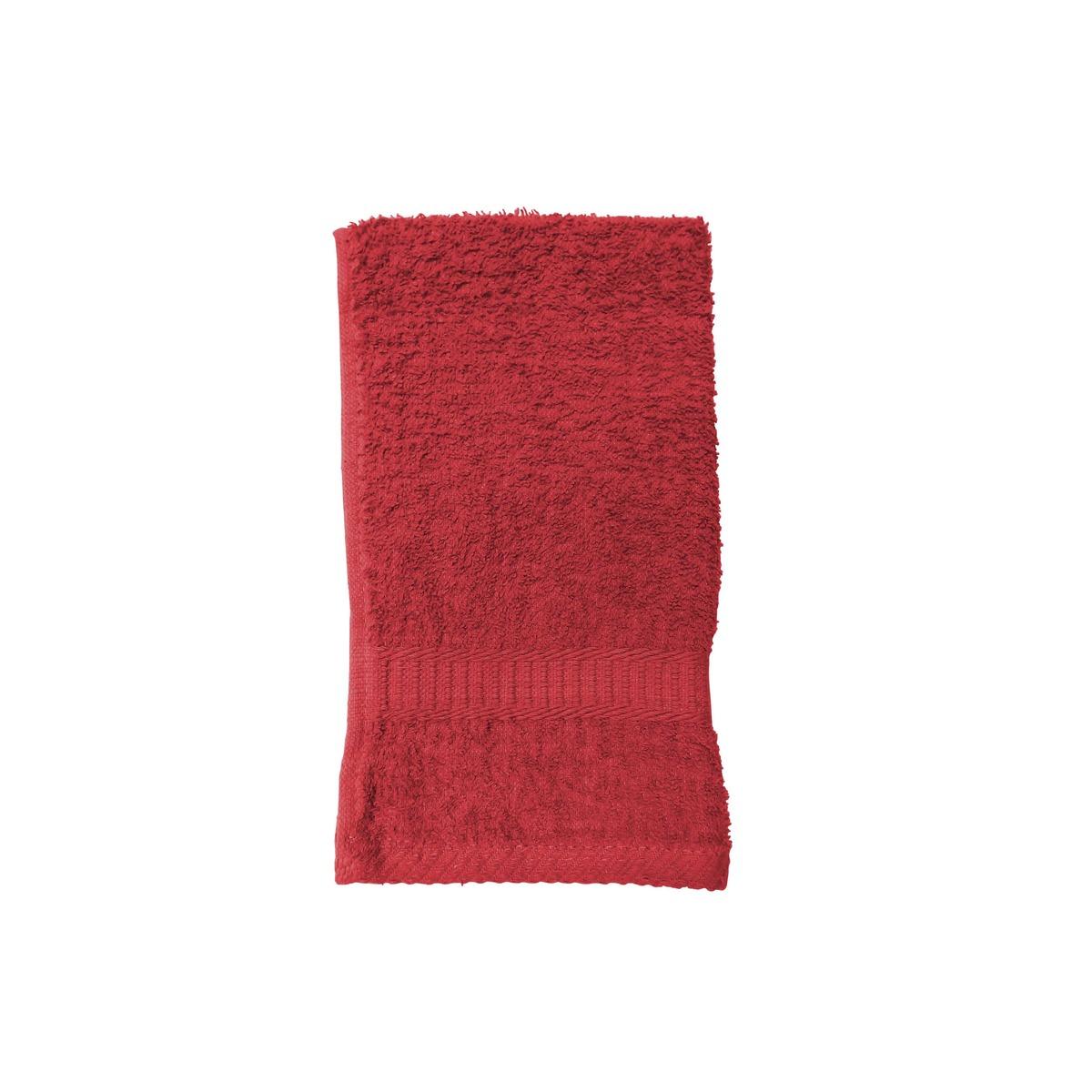 Serviette de toilette - 30 x 50 cm - Rouge pomme d'amour