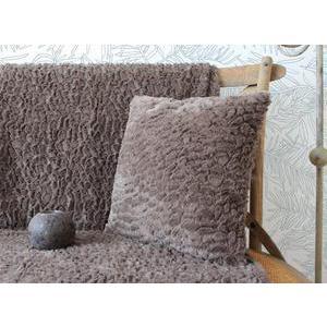 Coussin - 100% polyester - 40 x 40 cm - Marron