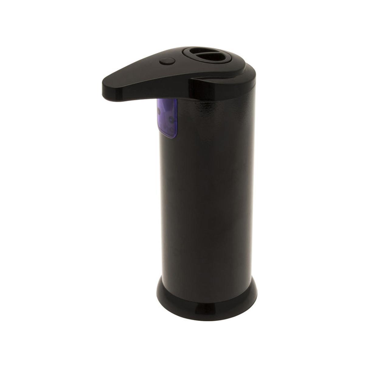Distributeur savon - Plastique - 7 x 12 x 18,5 cm - Noir