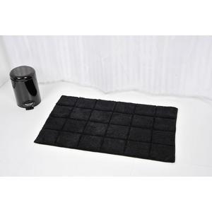 Tapis de salle de bain Andréa 100% coton collection Prestige - 50 x 80 cm - noir