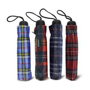 Parapluie synthétique femme ecossais de poche - L 5 x H 24.5 x 3.5