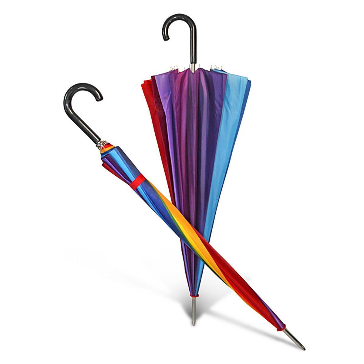 Parapluie synthétique golf multicolore - L 4 x H 82 x 4