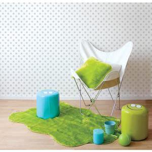 Tapis- Polyester, Latex - 86 x 137 cm - Vert