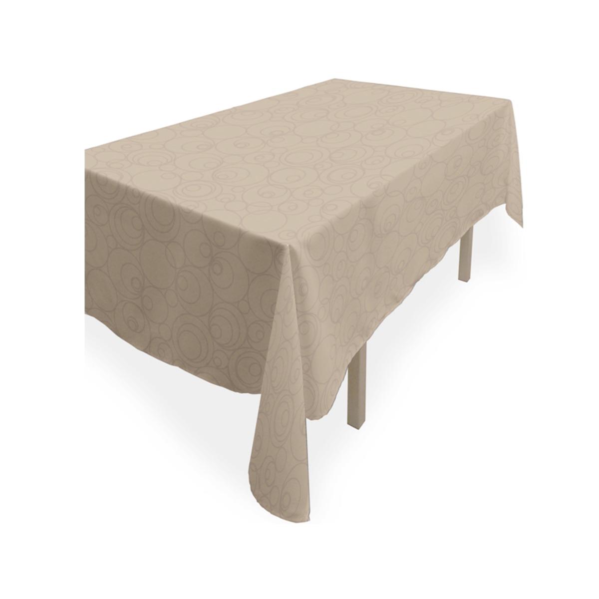 Nappe rectangulaire collection Espace - 140 x 240 cm - Taupe