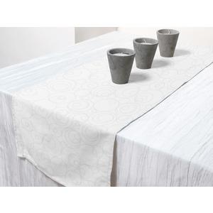 Chemin de table collection Espace - 40 x 140 cm - Blanc