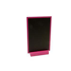 ardoise menu 18 x 12 cm fuschia