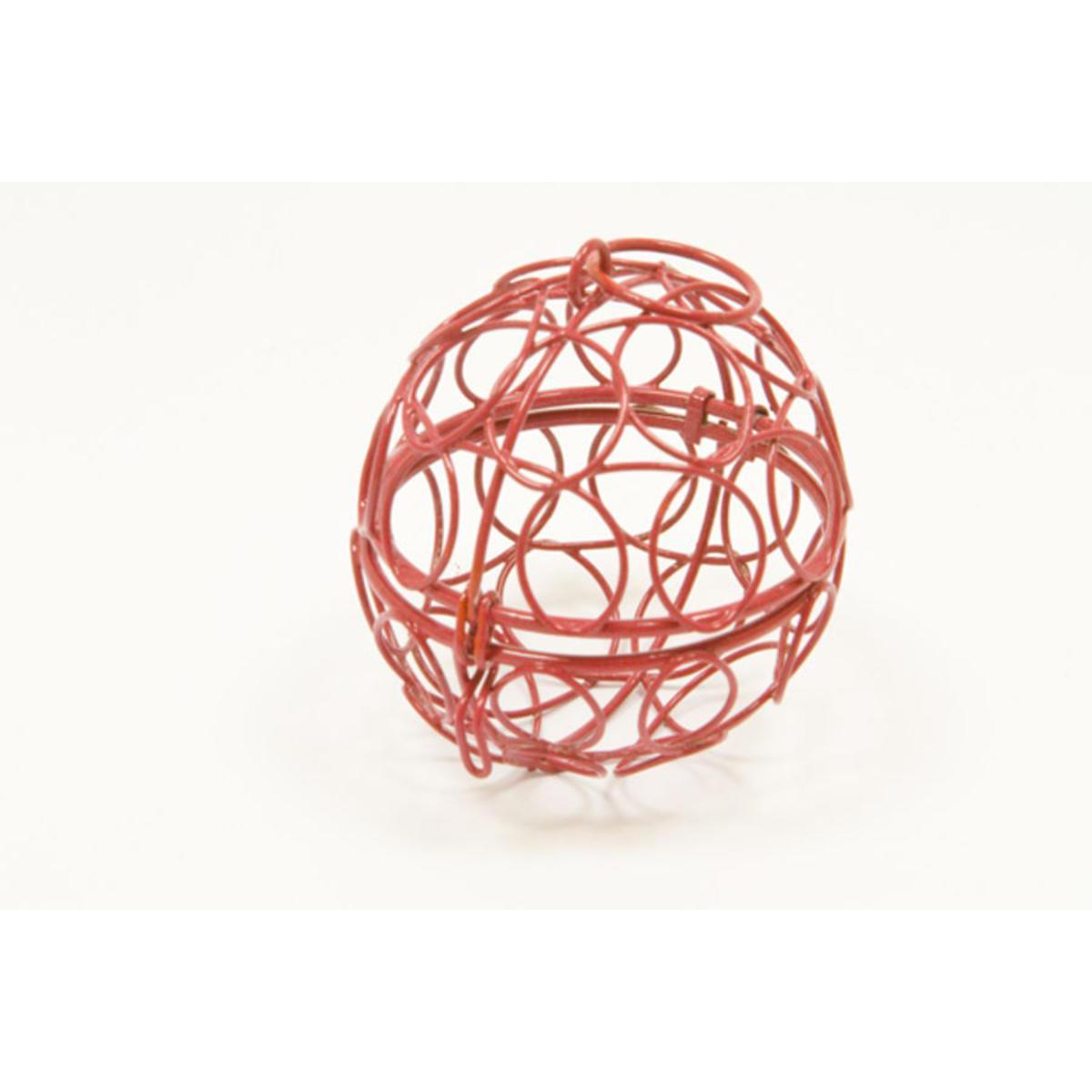 Boule de décoration - Acier - Diamètre 6 cm - Rouge