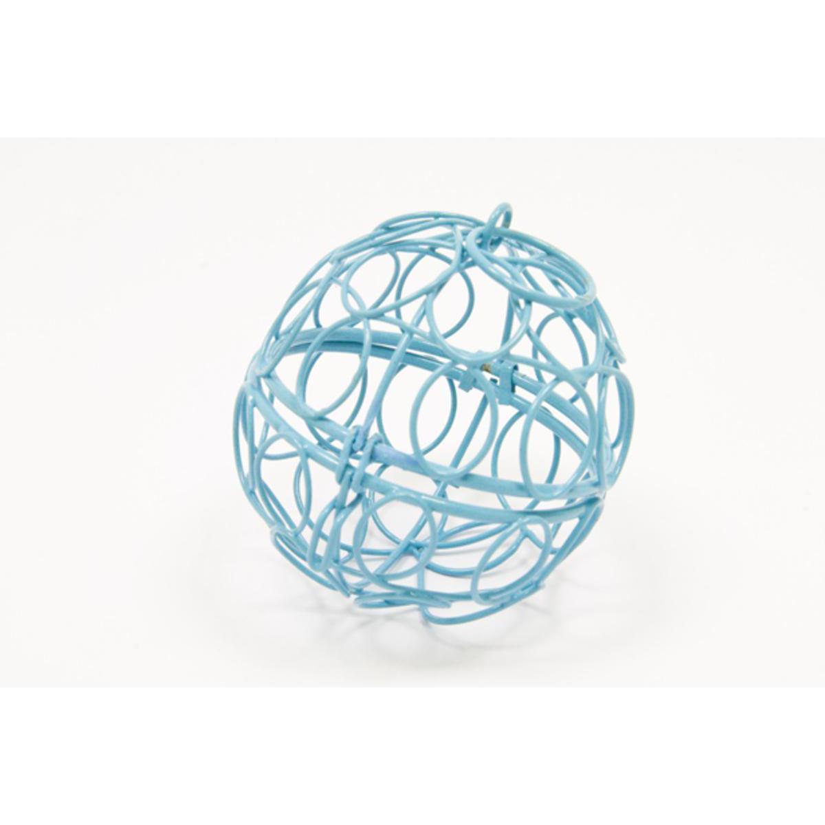 Boule de décoration - Acier - Diamètre 6 cm - Turquoise