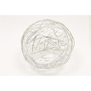 Boule de décoration - Aluminium - Diamètre 10 cm - Argent