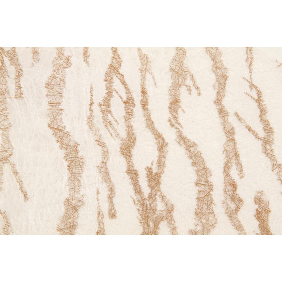 Chemin de table intissé motif savane - 29 cm x 5 m - Polyester - Marron