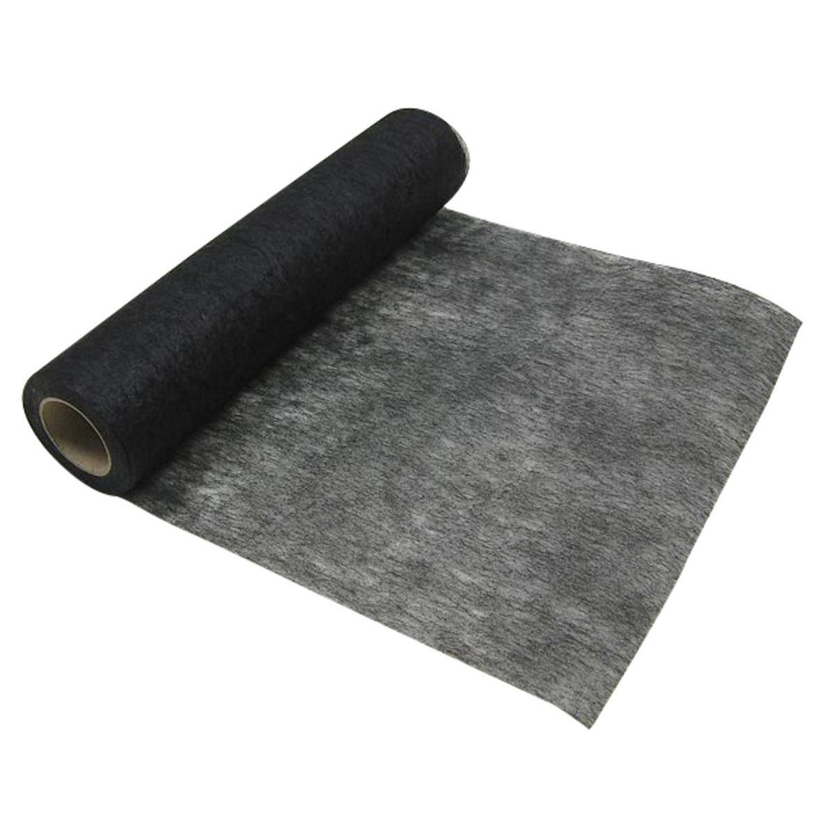 Chemin de table intissé - Tissu non tissé - 72 cm x 10 m - Noir