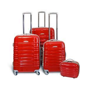 Valise synthétique ABS rouge - 54 x 35 x 23