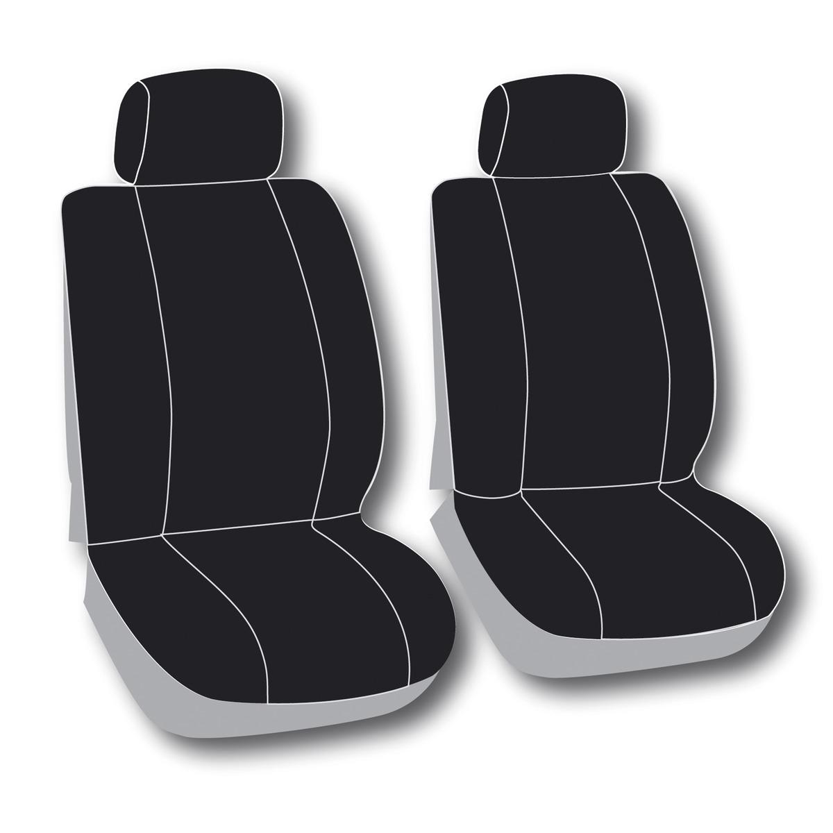 Housses de sièges auto 6 pièces - L 62 x l 52 cm - Noir