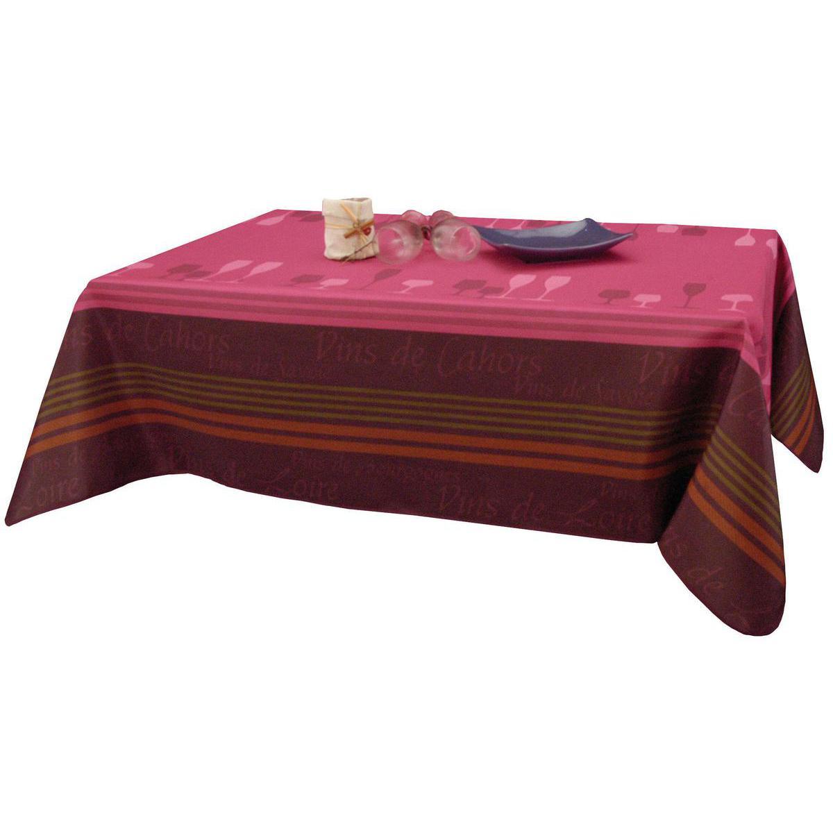 Nappe rectangulaire - Polyester - 145 x 300 cm - Rose