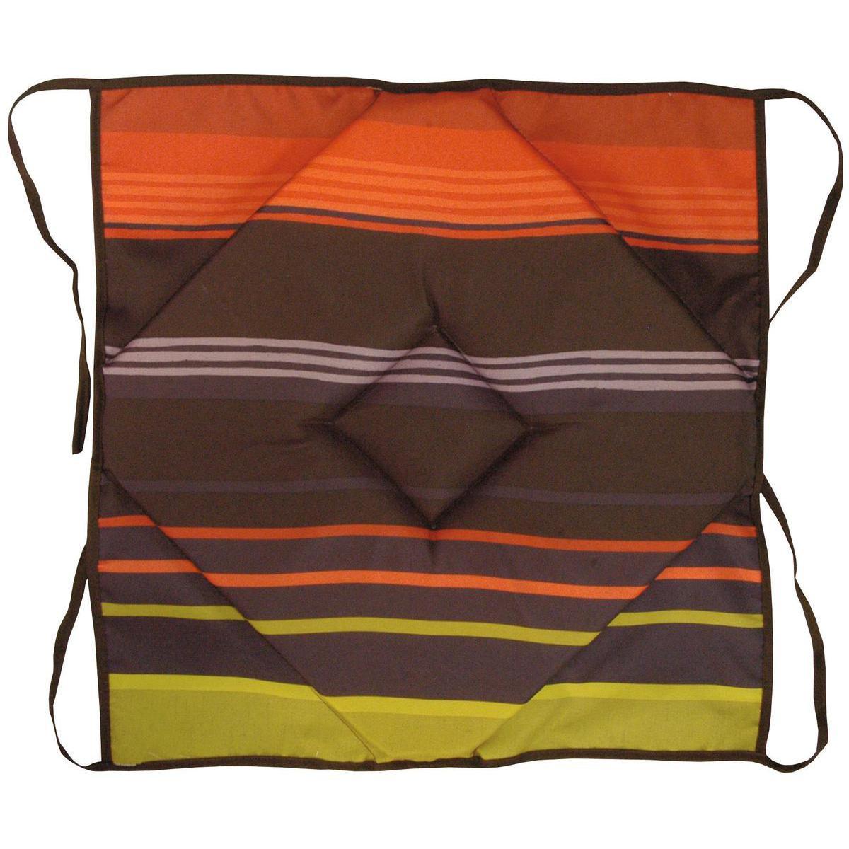 Dessus de chaise - Polyester - 36 x 36 x 3 cm - Multicolore